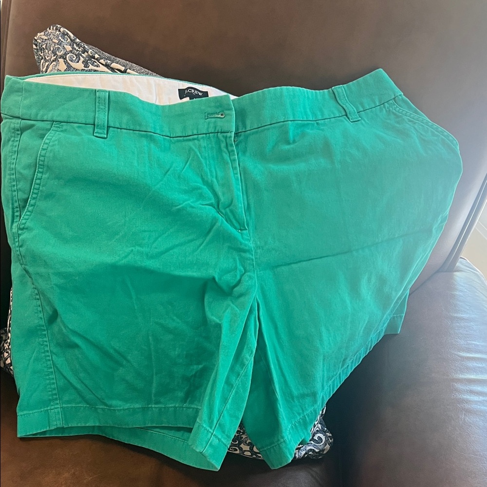J. Crew Green Cotton Shorts